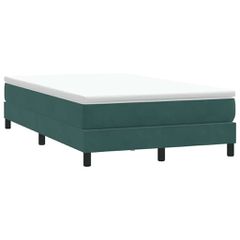 Box Spring Κρεβάτι χωρίς στρώμα Σκούρο πράσινο Βελούδινο 3315822
