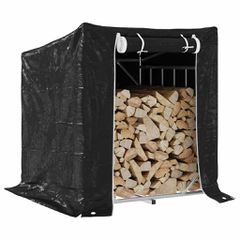 vidaxL Ράφι για καυσόξυλα με κάλυμμα βροχής 100,5x80,5x110,5 εκ. 4104938