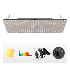 VEVOR LED Grow Light, 300W πλήρους φάσματος με δυνατότητα ρύθμισης φωτισμού, υψηλής απόδοσης Samsung 2B1B Diodes Growing Lamp for Indoor Plants Seedling Veg and Bloom Greenhouse Growing, Daisy Chain D