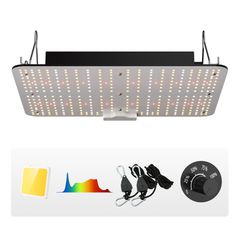 VEVOR LED Grow Light, 150W πλήρους φάσματος με δυνατότητα ρύθμισης φωτισμού, υψηλής απόδοσης Samsung 2B1B Diodes Growing Lamp for Indoor Plants Seedling Veg and Bloom Greenhouse Growing, Daisy Chain D