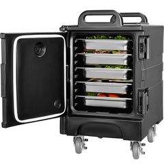 VEVOR Insulated Food Carrier Stackable Catering Dishbox 81QT Chafing Dish