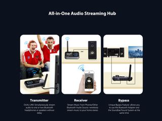 OMNITRONIC BDT-5.2PRO Aptx HD Bluetooth Transceiver - OMNITRONIC-thumb-2