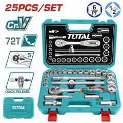 THT121251 Κασετίνα Καρυδάκια 1/2" 25 Τεμάχια - 1/2" - TOTAL (#THT121251)