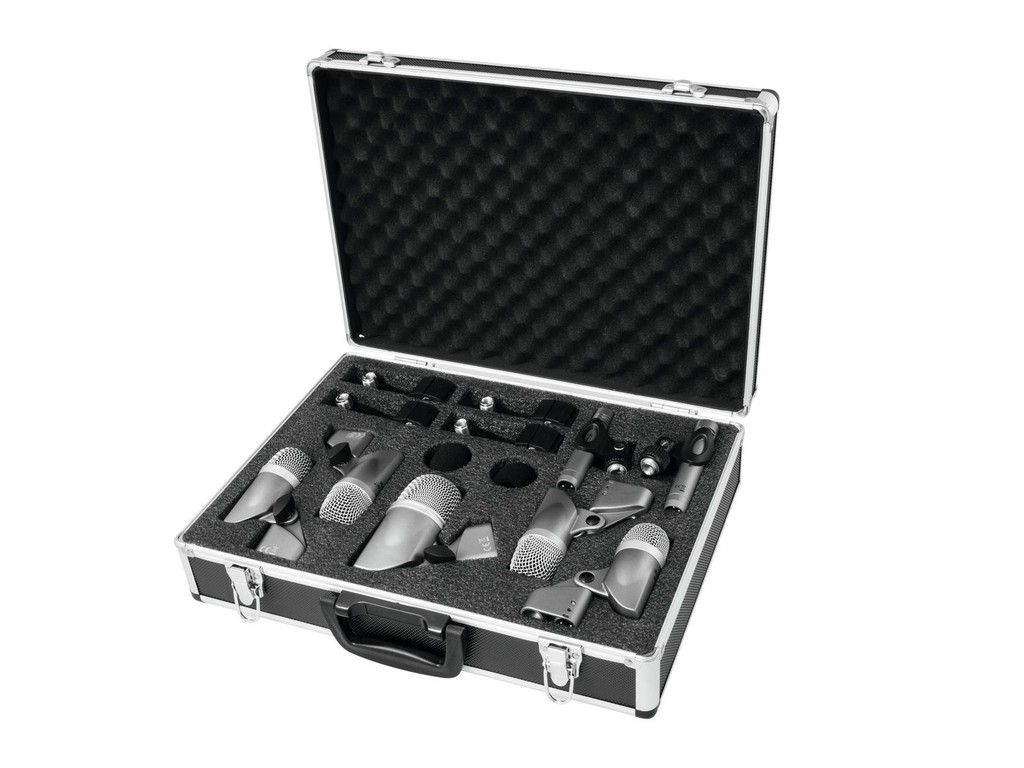 OMNITRONIC MIC 77-7LMH Drum Microphone Set - OMNITRONIC