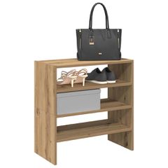 Ράφια παπουτσιών 2 τμχ στοιβαζόμενα Artisan Oak 60x30x30,5 cm 858874