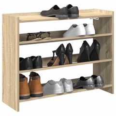 Ράφι παπουτσιών Sonoma Oak 80x25x62 cm Κατασκευασμένο ξύλο 859916