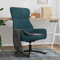 Πολυθρόνα Relax Μπλε Βελούδινη 341118