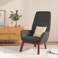 Πολυθρόνα Relax Σκούρο Γκρι Υφασμάτινη 341384