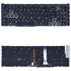 Πληκτρολόγιο Ελληνικό - Greek Laptop Keyboard για Acer Nitro 5 AN515-57 AN515-56 AN515-45 AN517-52 AN515-46 AN517-54 Predator Helios 300 PH315-54 6B.QFMN2.001 US No Frame Backlight Black ( Κωδ.40968GR