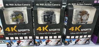 4K action camera σε μαύρο χρώμα
