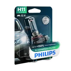 Λάμπα Philips H11 X-treme Vision Pro150 12V 55W Έως 150% Περισσ.Φως 12362XVPB1