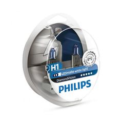 Λάμπες PHILIPS H1 12V 55W Diamond Vision 5000k 2τμχ PHILIPS 12258DVS2