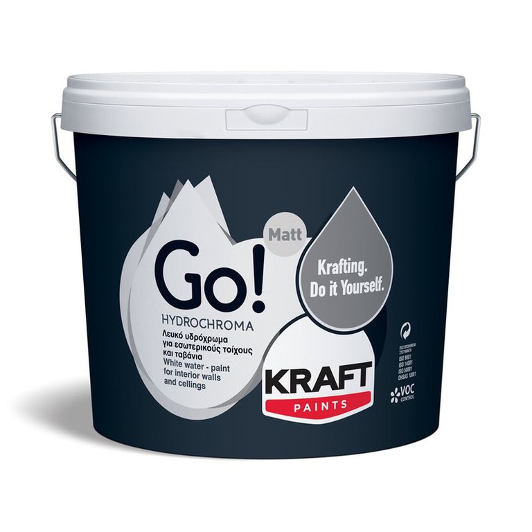 Λευκό Go! Hydrochroma - Kraft Paints 3litra