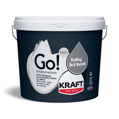 Λευκό Go! Hydrochroma - Kraft Paints 3litra