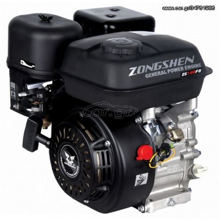 Κινητήρας βενζίνης ZONGSHEN ZS168FB 6,5 HP με Μίζα & Πάσο / Βόλτα 19 mm ( 51006 )