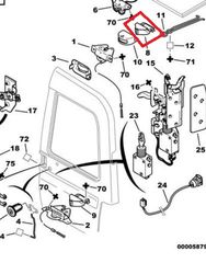 ΚΛΕΙΣΤΡΟ ΚΛΕΙΔΑΡΙΑΣ ΠΙΣΩ ΠΟΡΤΑΣ BERLINGO PARTNER 872471