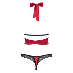 Plus Size Obsessive Sensuelia Green Set-thumb-1