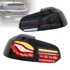 Πισινά Φανάρια Set Για Vw Golf VI (6) 08-12 Full Led Dynamic OLED Smoke VLand