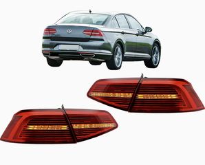 ΦΑΝΑΡΙΑ ΠΙΣΩ LED Taillights VW Passat B8 3G (2015-2019) Limousine Matrix R line with Sequential Dynamic Turning Lights