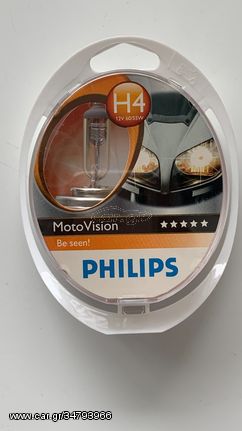 Λάμπα Η4 60/55W Motovision Philips