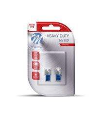T10 W5W 24V W1,2x9,5d LED 1xHP ΜΠΛΕ ΔΙΑΘΛΑΣΗ (ΚΑΡΦΩΤΟ ΑΚΑΛΥΚΟ) BLISTER 2ΤΕΜ. M-TECH
