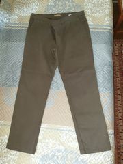 Ανδρικό βαμβακερό παντελόνι χρώματος λαδί νούμερο Νο:50 Αφόρετο