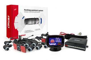 Parking Sensor LED GRAF με 8 μαύρους αισθητήρες νέας γενιάς 14/16.5mm Amio 02258