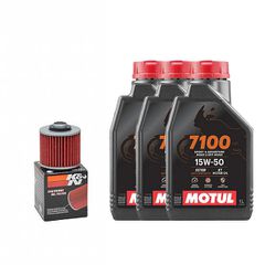 Πακέτο Service MOTUL 7100 15w-50 Με Φίλτρο Λαδιού ΚΝ145 3L Για Yamaha XT600 2015503L145