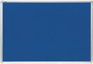 Πίνακας Τσόχας Μπλε 100x150cm Αλουμινένια Κορνίζα