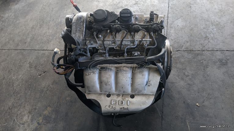Κινητήρας turbodiesel Mercedes 611.960, 2,2lt (125HP) από Mercedes C220 W202-W203 '97-'03, για Mercedes E Class W210 '98-'02
