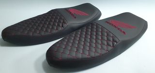 Σέλα Honda GLX μπακλαβά με δερματίνη και carbon
