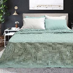 Κουβέρτα πικέ Marco 100% cotton διαστάσεων 170x260cm σε χρώμα της μέντας