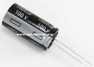 ΠΥΚΝΩΤΗΣ ΗΛΕΚΤΡΟΛΥΤΙΚΟΣ 1000uF 100V 105C ΠΛΑΚΕΤΑΣ D18x36mm PANASONIC 1000UF-100V