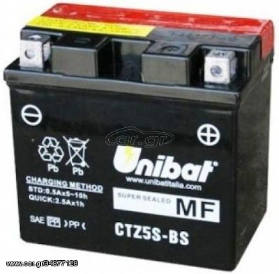 ΜΠΑΤΑΡΙΑ UNIBAT YTZ5S-BS 12V