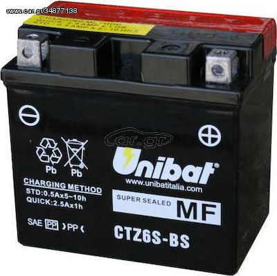 ΜΠΑΤΑΡΙΑ UNIBAT YTZ6S-BS 12V