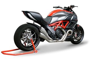 HP CORSE Εξατμίσεις Διπλά Τελικά HYDROFORM SATIN Ducati Diavel 2011- 2016 Evolution Line