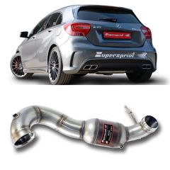 MERCEDES W176 A 45 AMG (360 Hp) 2013 -> Turbo downpipe + Metallic converter