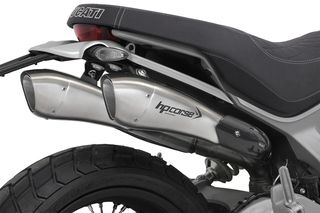 HP CORSE Εξατμίσεις Διπλά Τελικά HYDROFORM SHORT POLISH   Ducati Scrambler 1100 