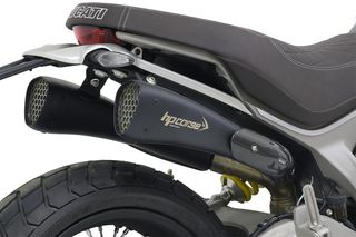 HP CORSE Εξατμίσεις Διπλά Τελικά HYDROFORM CORSA SHORT BLACK   Ducati Scrambler 1100 