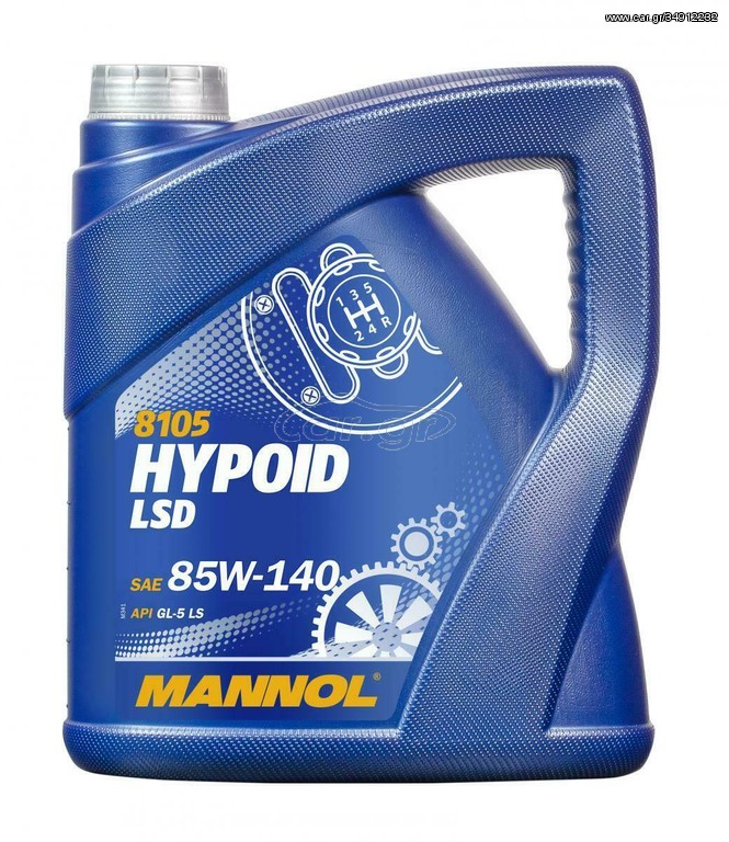 Βαλβολίνη 85W140 GL5 4lt HYPOID LSD MANNOL