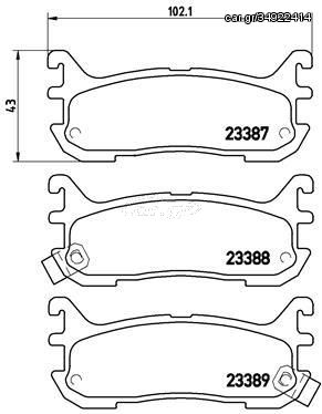 ΣΕΤ ΤΑΚΑΚΙΑ ΟΠ.MAZDA MX-5 98-  P49021 1U2Z2V200HA AY060MA007 AY060MA009 BCYC2643ZB NAY52643ZB NCY12643Z9C NCY12648Z NCY52643ZA 1U002648Z 1U052648Z 1U0K2648Z B0YA2643Z B0YA2643ZA B0YA2648Z BCYC2643Z BC