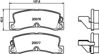 ΤΑΚΑΚΙΑ ΠΙΣΩ TOYOTA COROLLA  ΜΙΝΤΕΧ  MDB1326               MDB1326 0446532010 0446612010 0446612020 0446612030 0446612031 0446612040 0446612070 0446612080 0446612120 0446622030 0446622090 0449202010 0