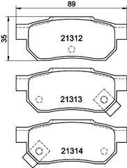 ΤΑΚΑΚΙΑ ΠΙΣΩ HONDA ROVER MG  ΜΙΝΤΕΧ  MDB1411               MDB1411 90297552 GBP90347AF AY060HN001 AY060HN002 1A002643Z 06022SP8000 06430SAAJ50 43022S04000 43022S04010 43022S04020 43022S04030 43022SAAE