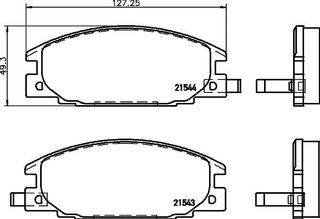 ΤΑΚΑΚΙΑ MINTEX OPEL  MDB1421               MDB1421 894335787 8943357870 894388198 8943881980 894461155 8944611550 894483220 8944832200 8944832201 897012880 8970128800 897049429 8970494290 897079638 89