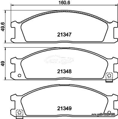 ΤΑΚΑΚΙΑ ΕΜΠΡΟΣ FORD NISSAN SUBARU  MDB1482               MDB1482 4100010G08 4106005N90 4106005N91 4106005N93 4106005N94 4106008N90 4106008N91 4106008N92 4106009G90 410600H525 410600H590 4106017V90 410