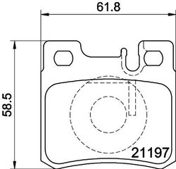 ΤΑΚΑΚΙΑ ΠΙΣΩ MERCEDES W124 W204 W210  MDB1565               MDB1565 0014200220 0014201320 0014209520 001420952037 0054201720 A0014200220 A0014201320 A0014209520 A001420952037 A0054201720