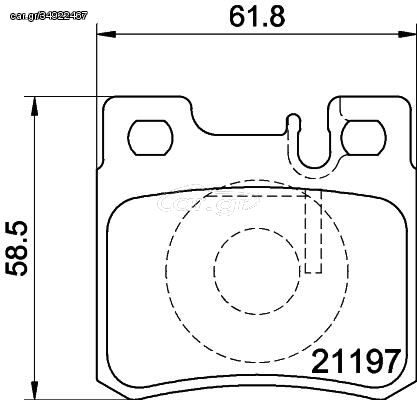 ΤΑΚΑΚΙΑ ΠΙΣΩ MERCEDES W124 W204 W210  MDB1565               MDB1565 0014200220 0014201320 0014209520 001420952037 0054201720 A0014200220 A0014201320 A0014209520 A001420952037 A0054201720