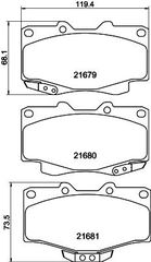 ΤΑΚΑΚΙΑ ΕΜΠΡΟΣ TOYOTA HILUX VW TARO  MDB1647               MDB1647 3501130F00 3501140F00 3501150F00 9100712 0446504010 0446535030 0446535100 0446535140 0446535190 0446535200 0446535230 0446535260 0446