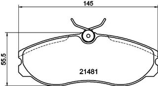 ΤΑΚΑΚΙΑ ΕΜΠΡΟΣ FORD MAVERIC NISSAN HILUX  MDB1657               MDB1657 410600F025 410602X825 410609C125 410609C525 410609C526 D10602X80A 1203933 1495951 1954459 1954460 1956495 1957042 1L4J2K021AA 1L