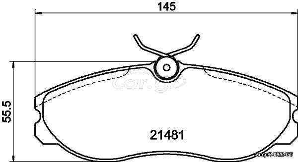 ΤΑΚΑΚΙΑ ΕΜΠΡΟΣ FORD MAVERIC NISSAN HILUX  MDB1657               MDB1657 410600F025 410602X825 410609C125 410609C525 410609C526 D10602X80A 1203933 1495951 1954459 1954460 1956495 1957042 1L4J2K021AA 1L